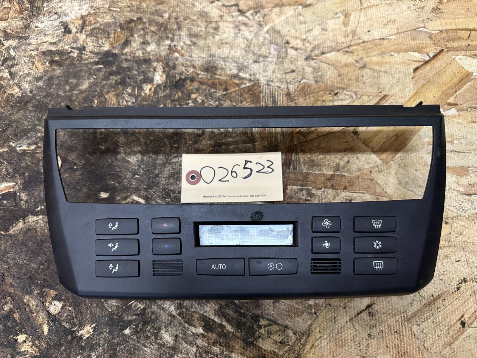 BMW 03-10 E83 X3 FRONT CENTER CONSOLE CLIMATE CONTROL PANEL BLACK OEM 3417544