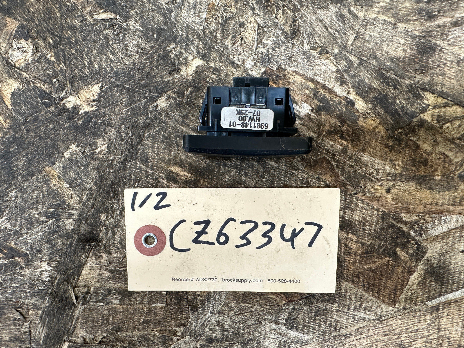 BMW 01-10 E60 E63 5/6 SERIES CENTER CONSOLE iDRIVE MENU BUTTON OEM 6981148