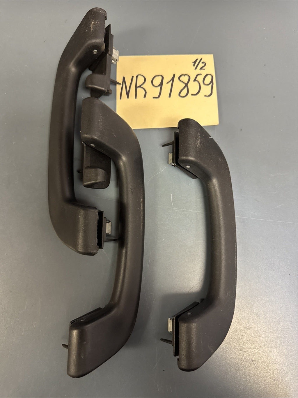 12-18 OEM BMW F30 F10 F80 X3 F25 INTERIOR ROOF TOP GRAB HANDLE SET of 3 BLACK