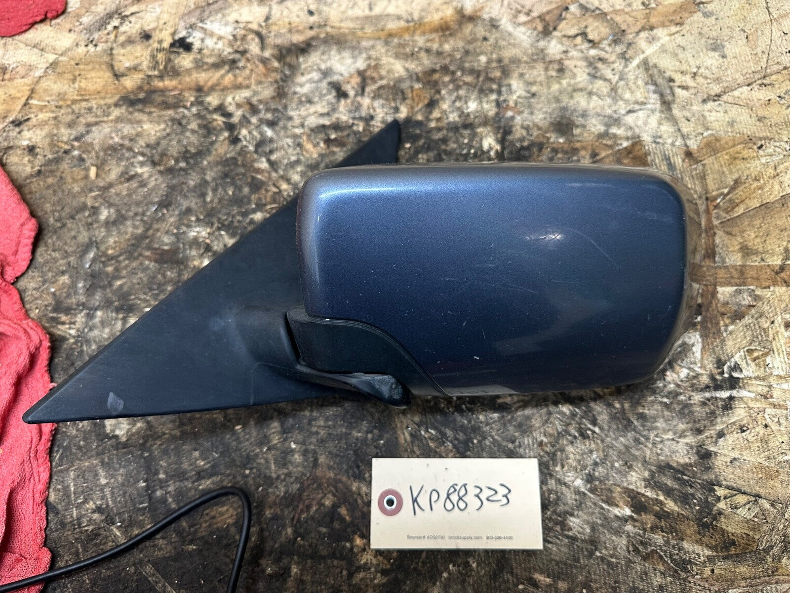 BMW E46 RIGHT PASSANGER SIDE MIRROR MYSTIC BLUE COMPLETE OEM BMW 0117351