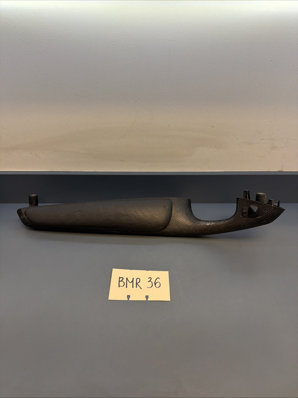 BMW E46 Coupe Convertible Armrest Door Trim Panel Front Left Black 8241093