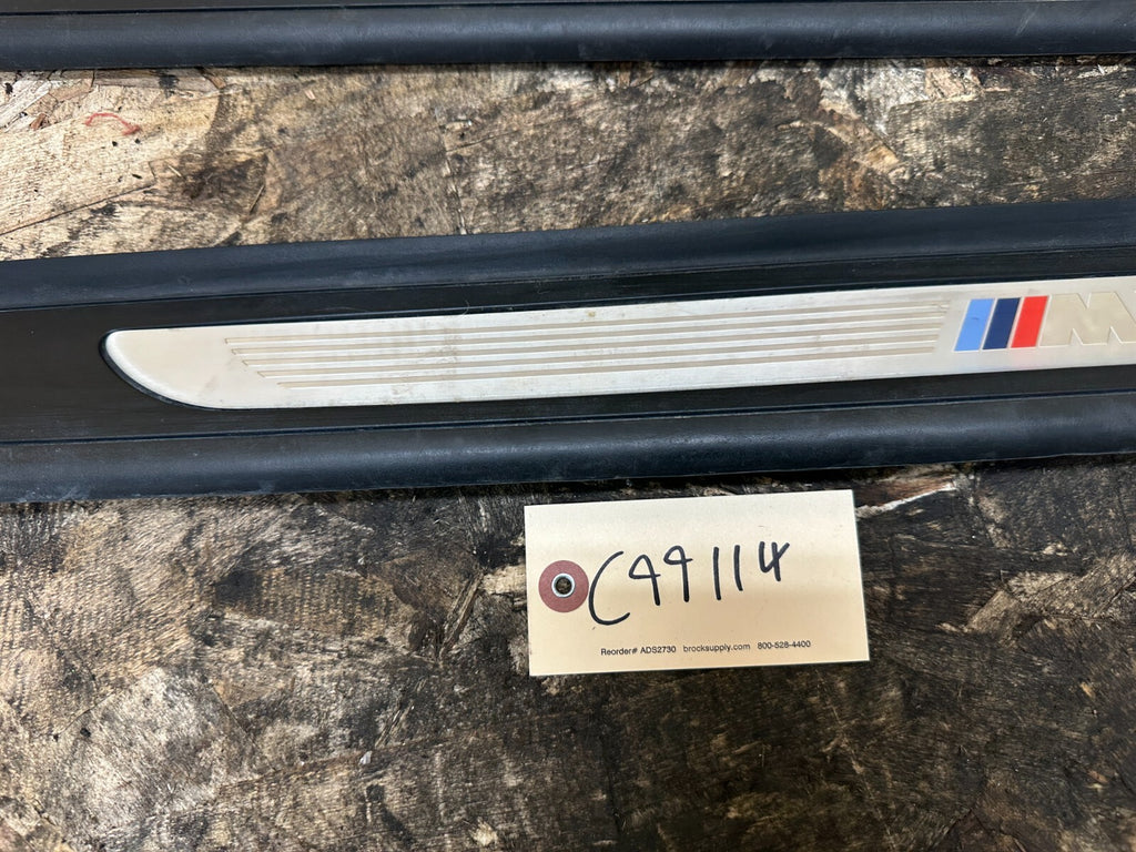 BMW 2006-2013 E92 INTERIOR LEFT+RIGHT DOOR SILL COVER M EDITION OEM 7900807/8