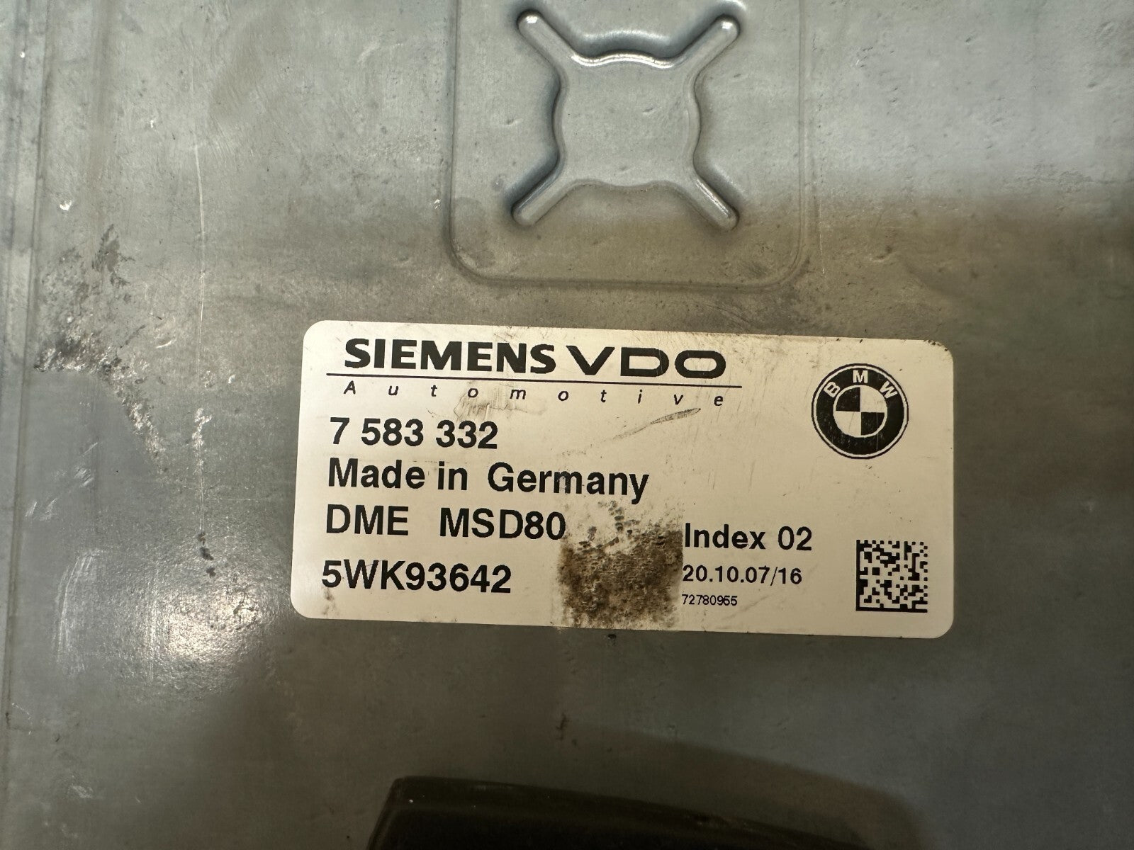 BMW 2006-2013 E92 3 SERIES N54 ECU+CAS/IMMOBILIZER+KEY VIN MATCHED OEM 7583332