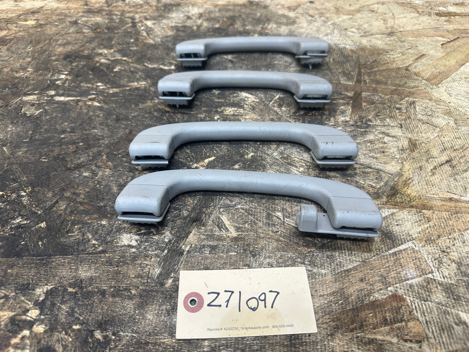 BMW 04-13 E90 3 SERIES INTERIOR GRAB HANDEL SET 4PC GRAY OEM 7033661+7033659