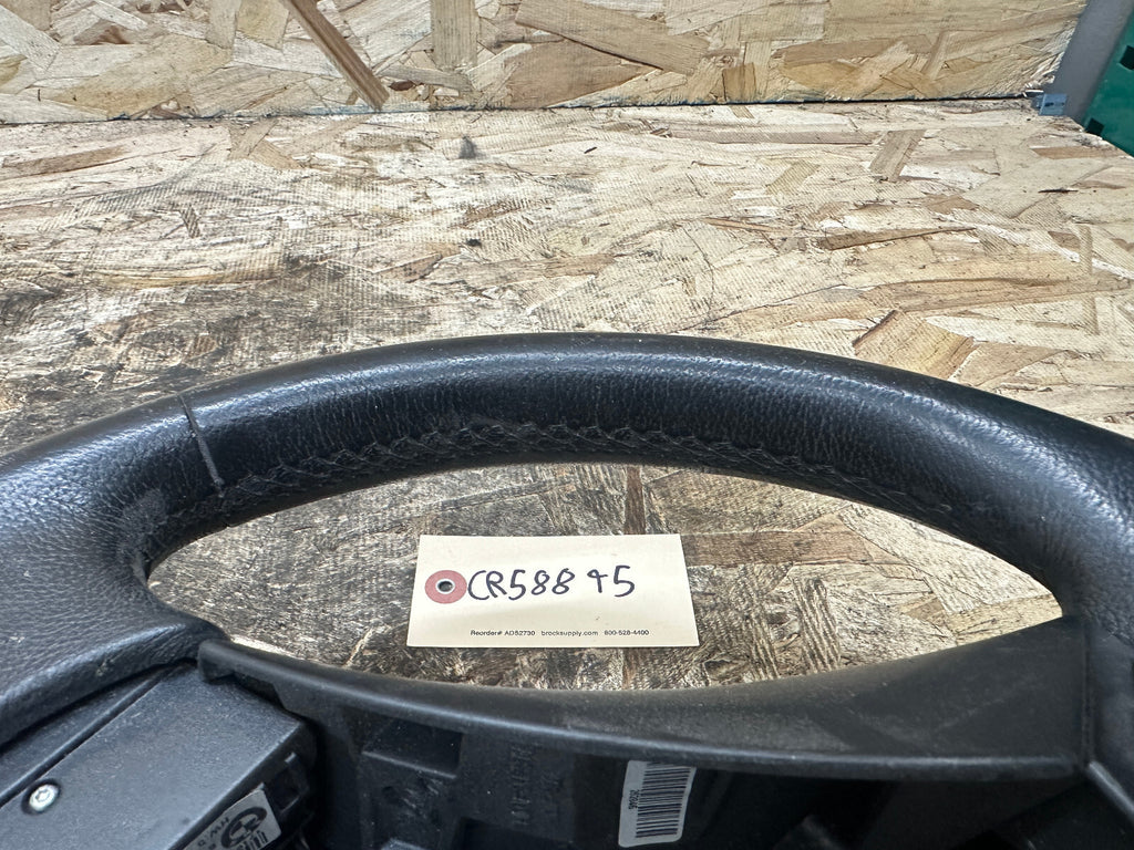BMW 03-10 E60 5 SERIES SPORT BLACK LEATHER STEERING WHEEL OEM 11008818/3385E601