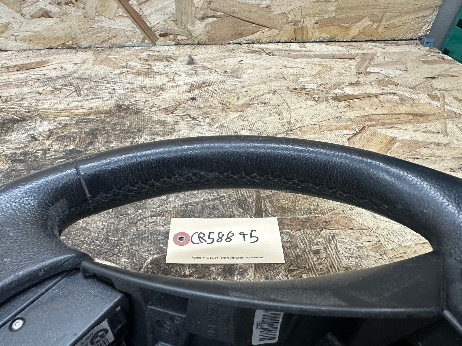BMW 03-10 E60 5 SERIES SPORT BLACK LEATHER STEERING WHEEL OEM 11008818/3385E601