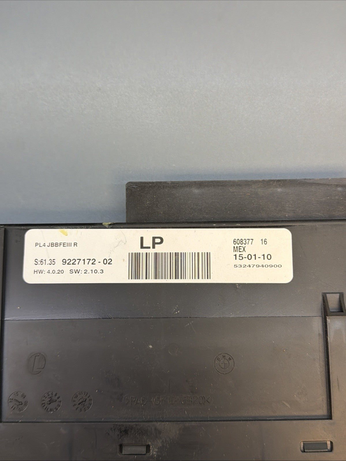 09-13 BMW E70 E71 X5 X6 BCM Electronics Junction Body Control Unit 9227172 OEM