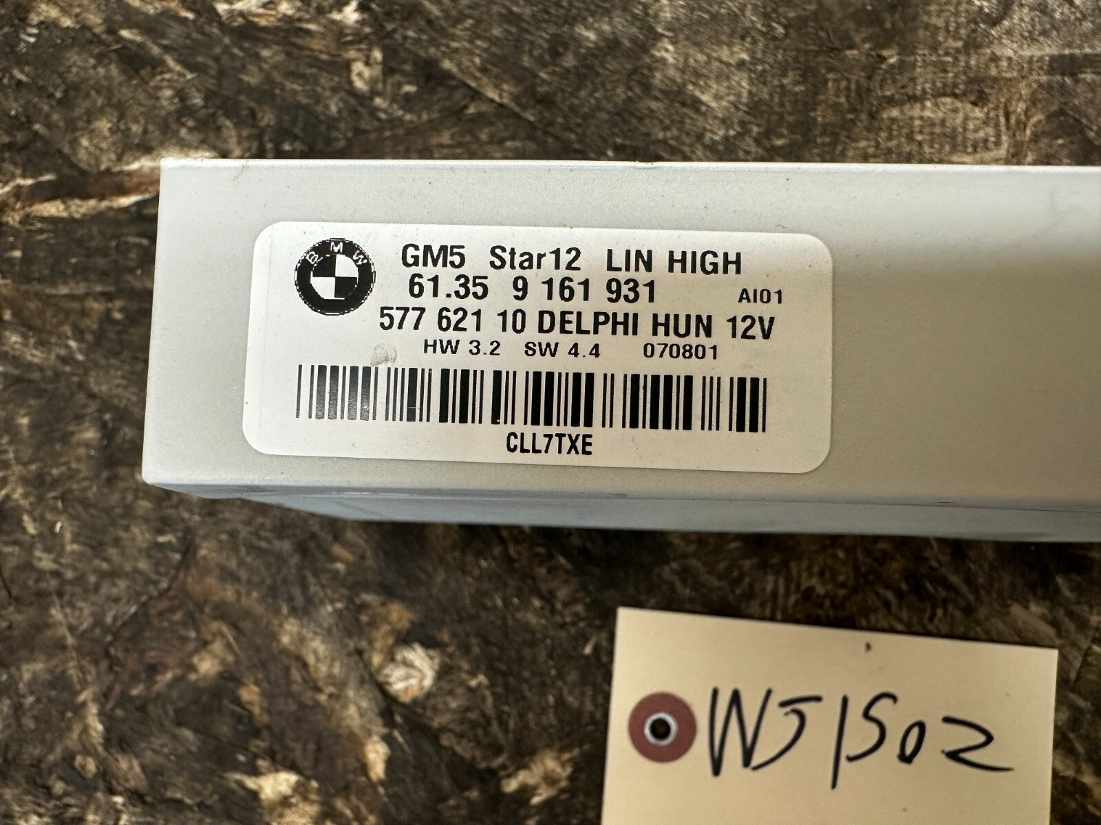 BMW 2003-2010 F83 X3 BASIC/BODY CONTROL MODULE OEM 9161931