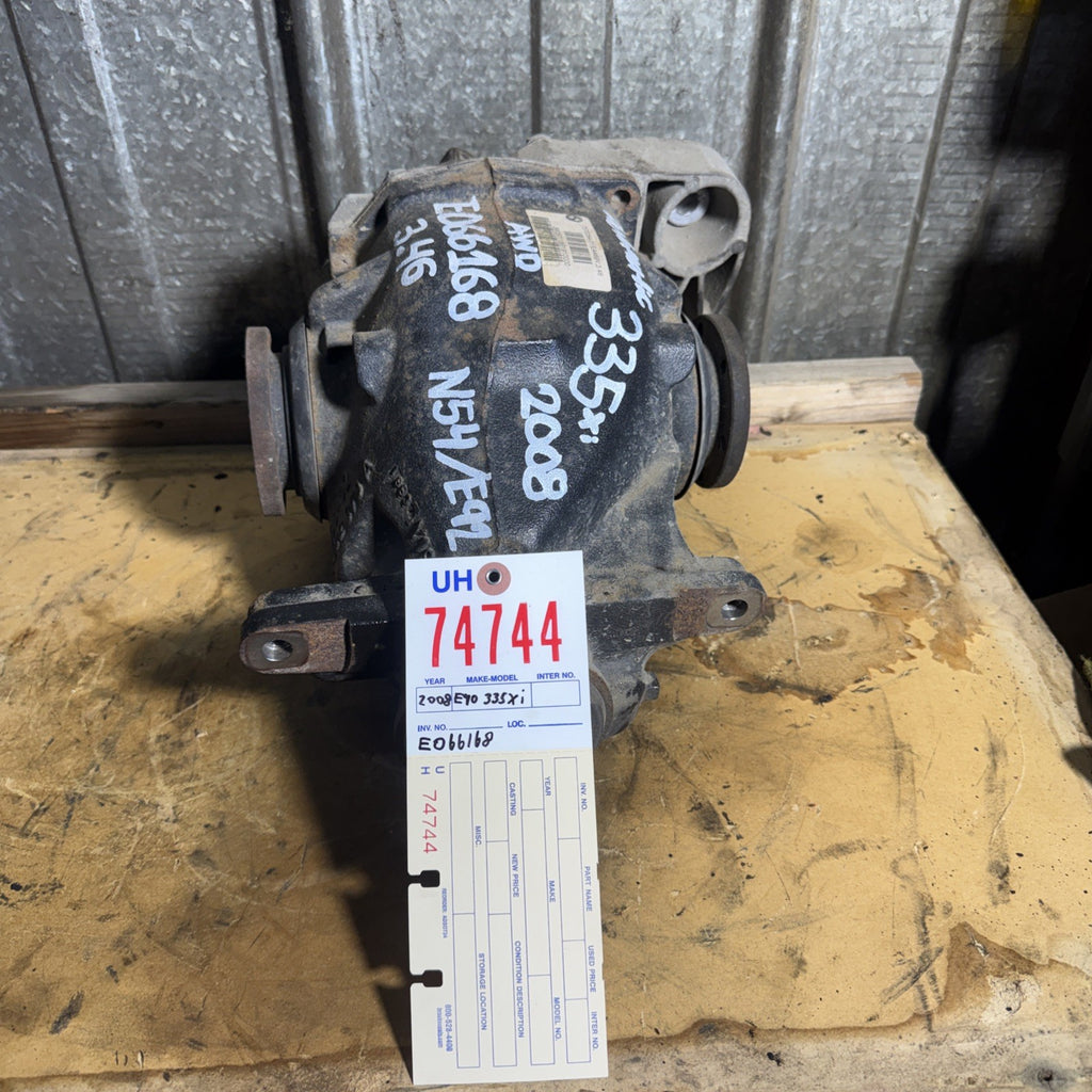 BMW REAR DIFFERENTIAL E90 335XI 3 SERIES  FINAL DRIVE 3.46 7572054