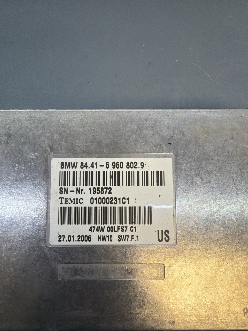 06-08 BMW E65 E66 7-SERIES COMMUNICATION CONTROL MODULE 6960802 OEM