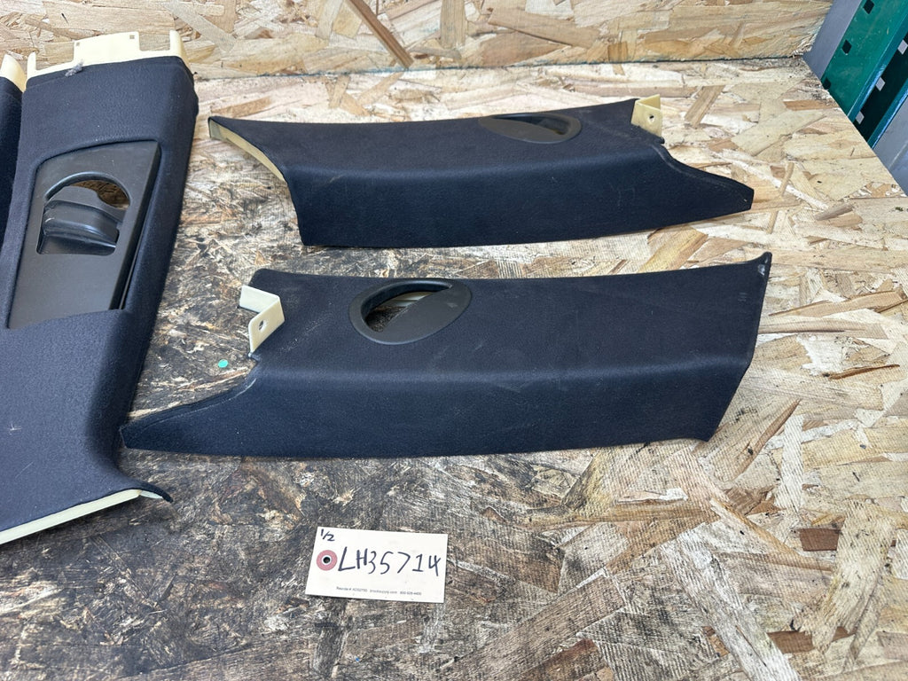 BMW 99-06 E53 X5 LHD BLACK INTERIOR A+B+C+SUN VISOR TRIM SET 12PC OEM 8203865