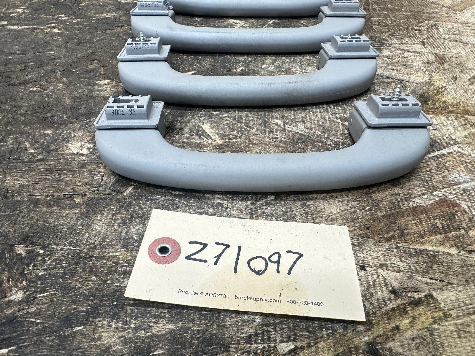 BMW 04-13 E90 3 SERIES INTERIOR GRAB HANDEL SET 4PC GRAY OEM 7033661+7033659