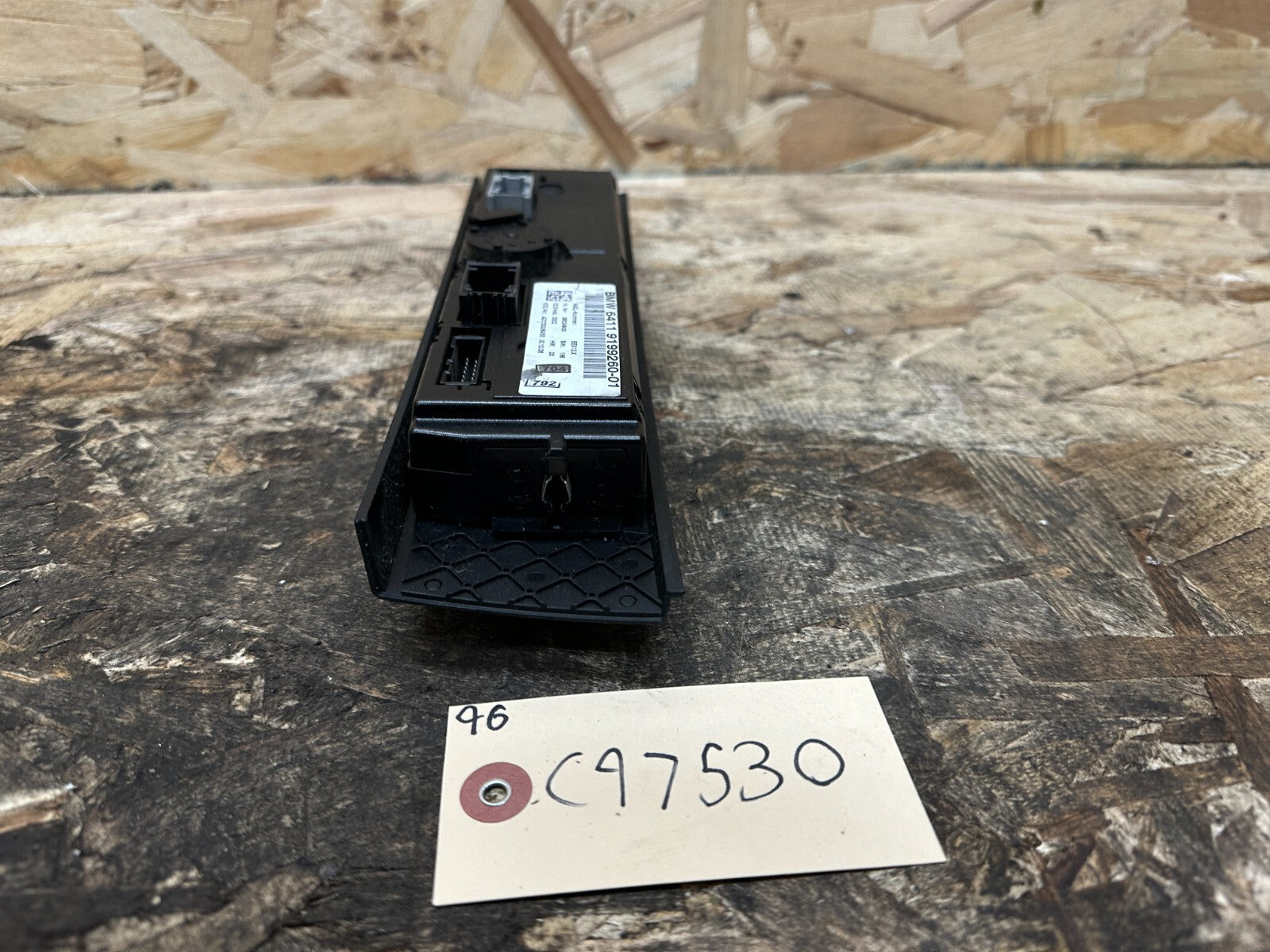 BMW 2006-2012 E90 HVAC HEATER AC CLIMATE CONTROL SWITCH PANEL OEM 9199260