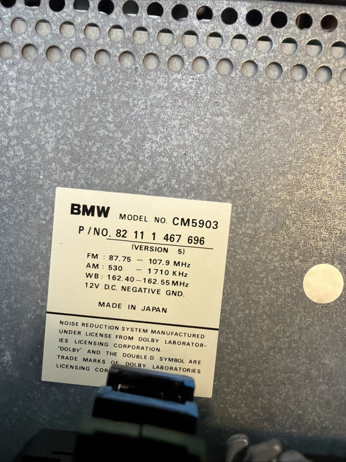 87-96 OEM BMW 530i E34 CLIMATE CONTROL UNIT AC HEATER 8351112