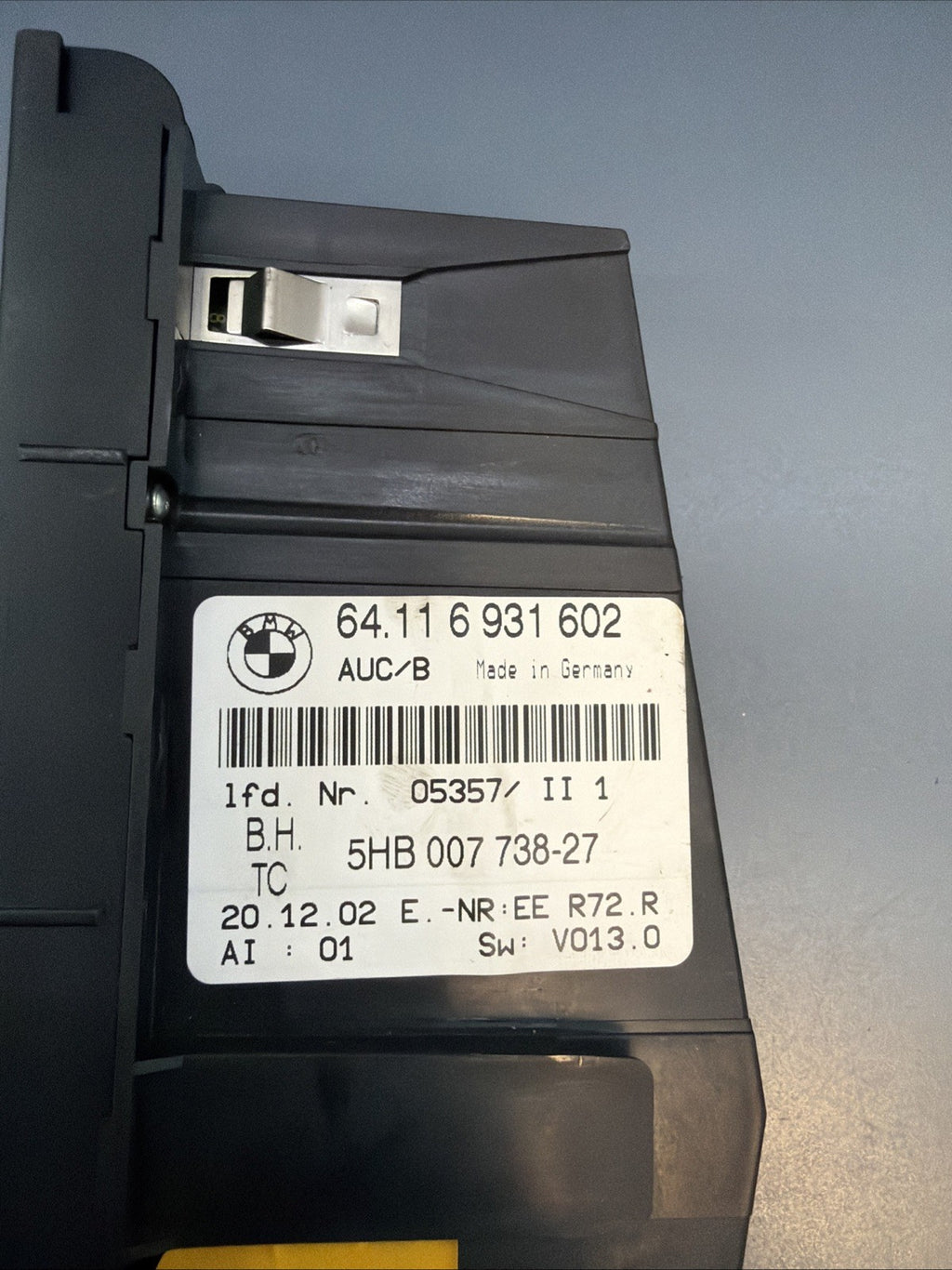 99-06 BMW 323 325 328 330 M3 E46 Digital Climate Control Heater Controls 6931602