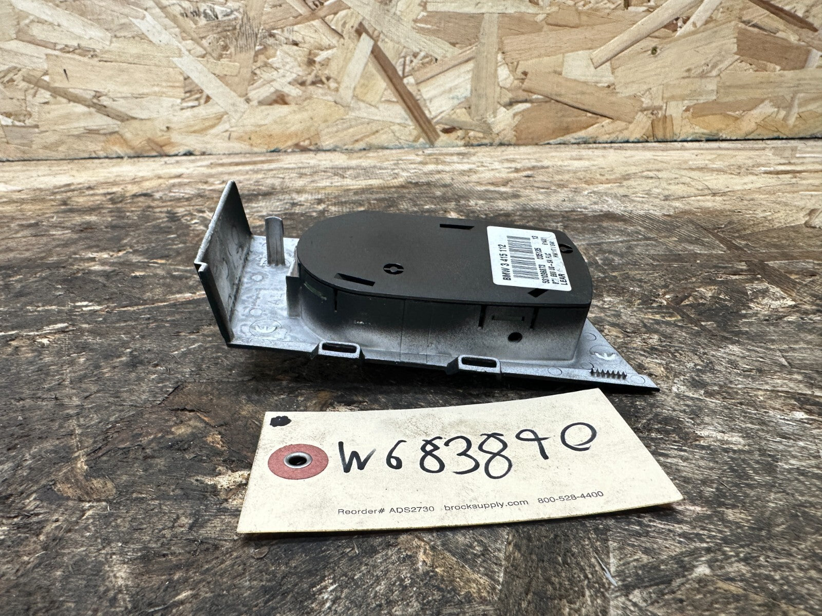 BMW 2003-2006 E83 X3 HEADLIGHT CONTROL SWITCH PANEL BLACK OEM 3415112