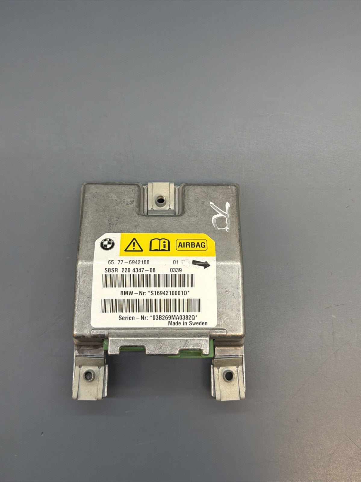 BMW E60 E61 E63 Sensor B pillar right 6942100 AA