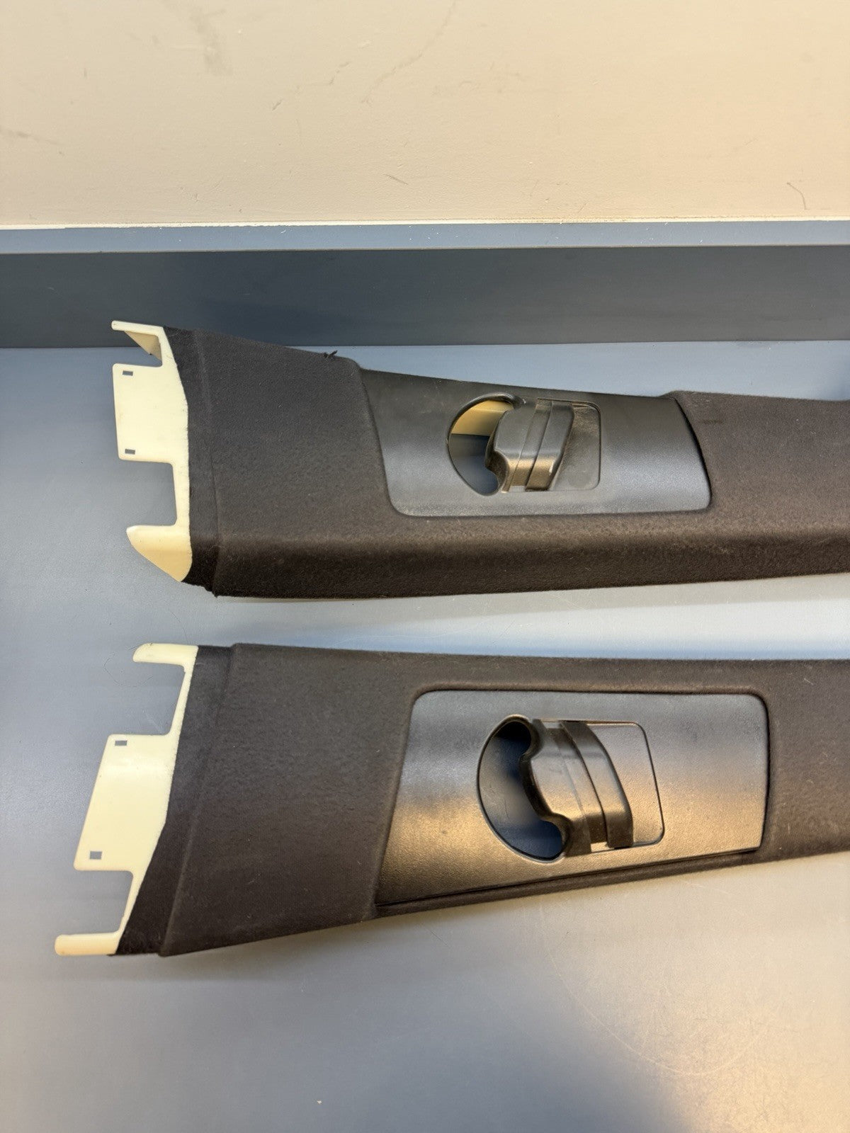 BMW X5 E53 2003 LHD Right & Left A pillar trim Black 8211907 8211908