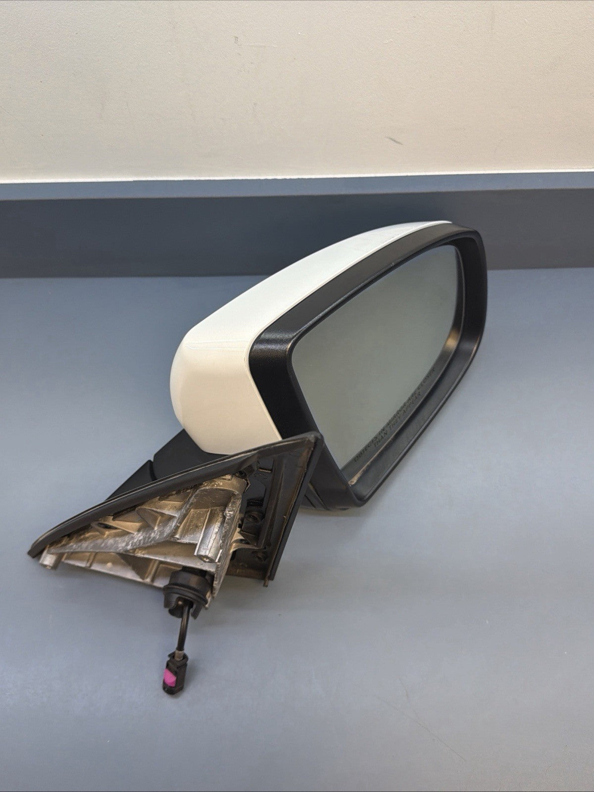 07-13 BMW X3 X5 X6 E70 RIGHT DOOR REAR VIEW MIRROR WHITE 7181175 OEM