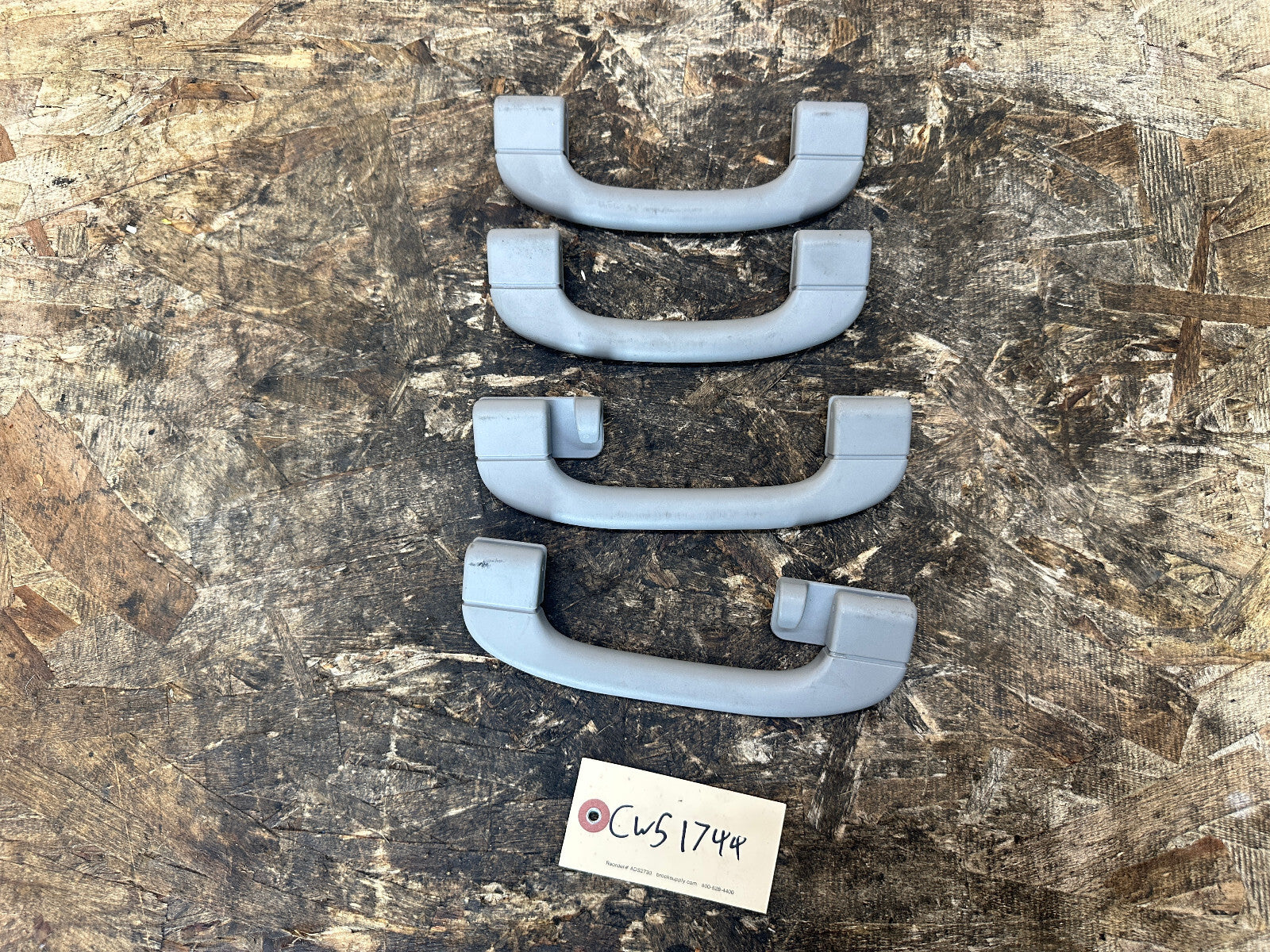 BMW 03-10 E60 5 SERIES LIGHT GRAY GRAB HANDEL SET 4 PC 9143529+9143516+9143530