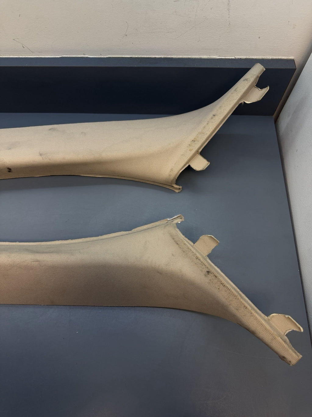 BMW 5 SERIES F10 F11 A PILLAR COVER TRIM SET LEFT RIGHT 9116348 9116347 BEIGE