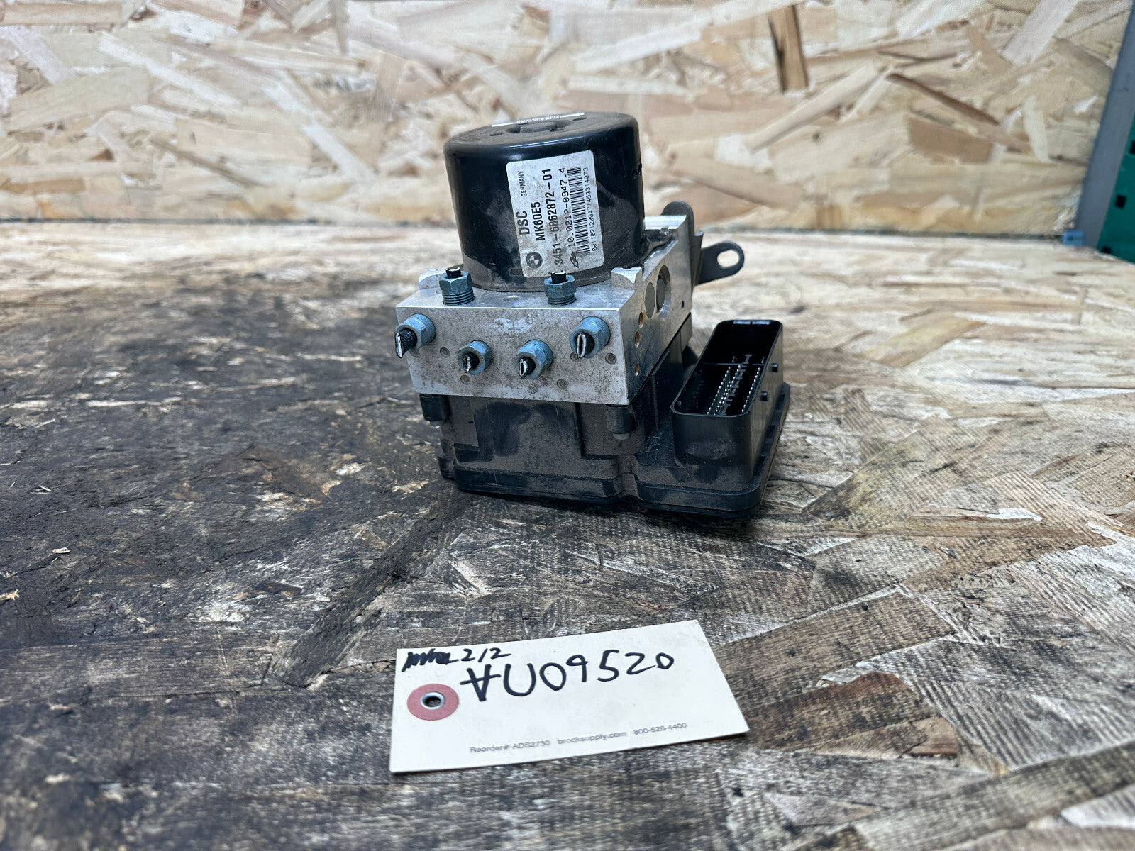 BMW 07-13 E88 ABS ANTI LOCK BRAKE PUMP+CONTROL MODULE OEM 6862873+6862872