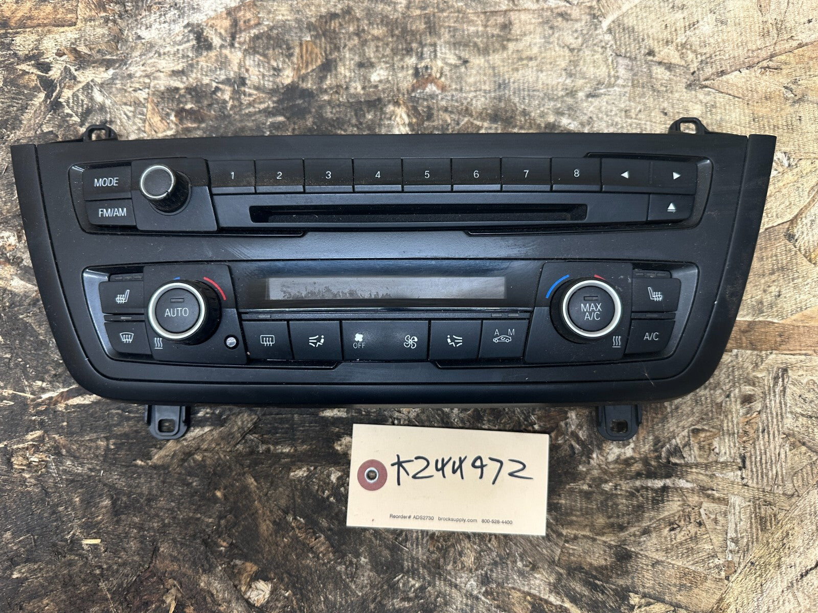 BMW F30 2012-2015 CLIMATE CONTROL AND RADIO PANEL OEM BMW 17313810