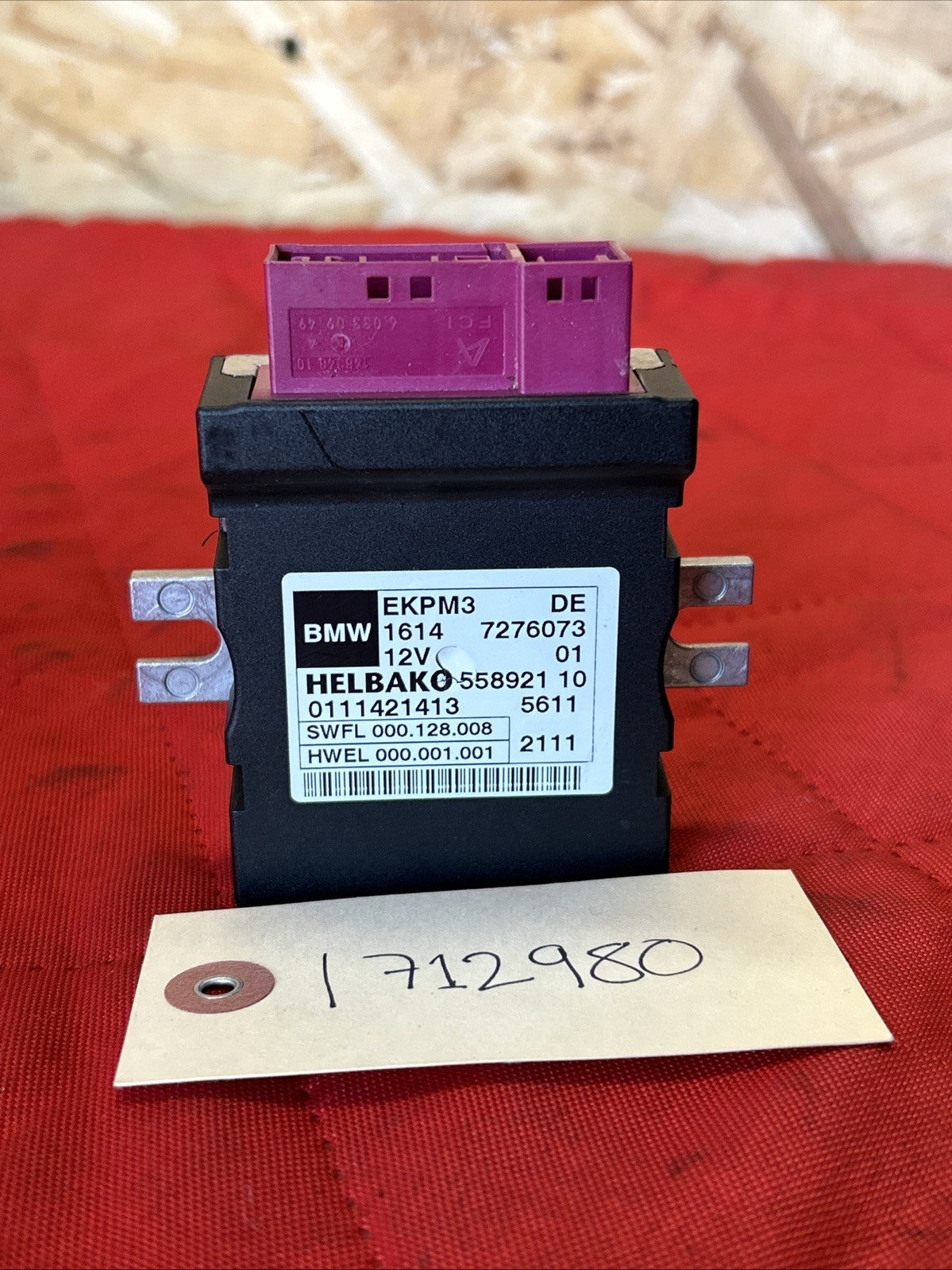 11-18 BMW F30 F25 F36 F22 F07 F10 F01 F02 FUEL PUMP CONTROL UNIT 7276073 EKPM3