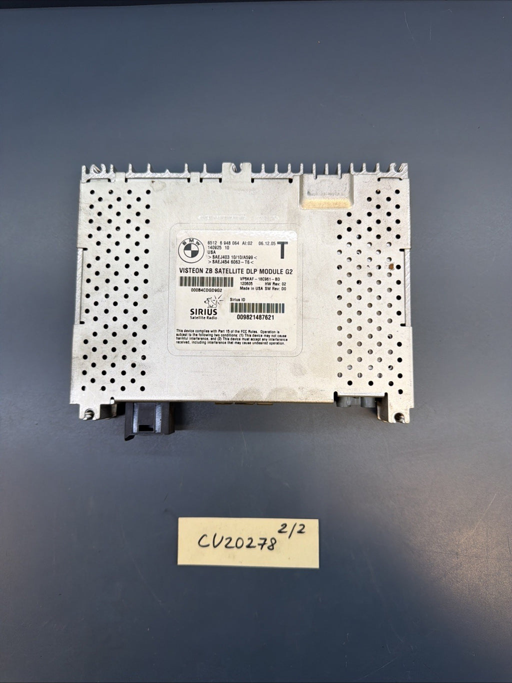BMW E60 E90 E92 2006-2008 Sirius Satellite Radio Receiver DLP Module Gen 2.5 OEM