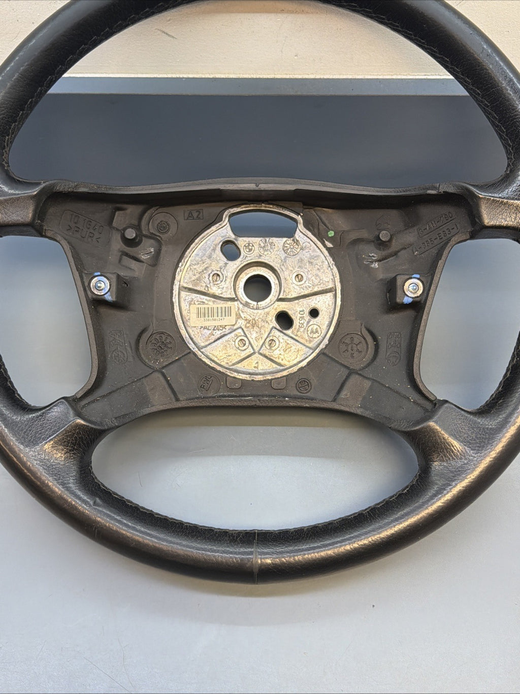 2004-2006 BMW X3 E83 4-Spoke Steering Wheel Black Leather OEM 3411790