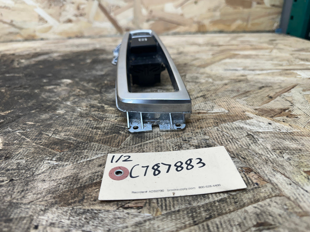 BMW 09-18 5/6 SERIES X3 X4 PARKING BRAKE SWITCH + TRIM SILVER OEM 9217594