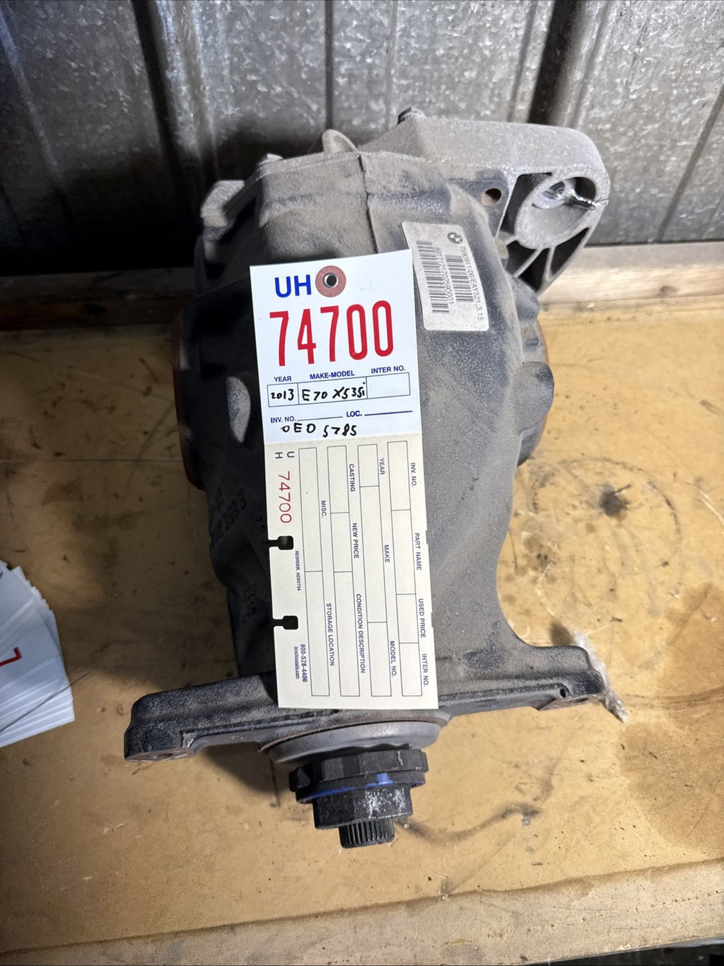 BMW REAR DIFFERENTIAL X5 E70 SERIES  FINAL DRIVE 3.15 7590911
