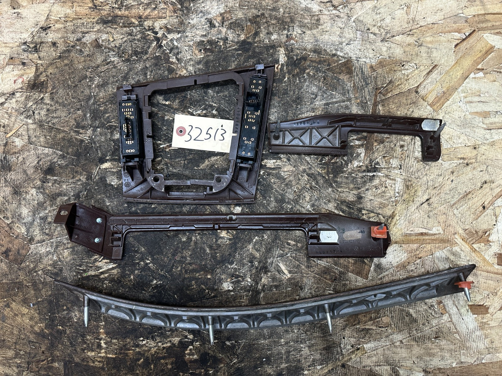 BMW 1999-2005 E46 4 PIECE BURLED WOOD INTERIOR TRIM SET OEM 8203825+6+7+6902178