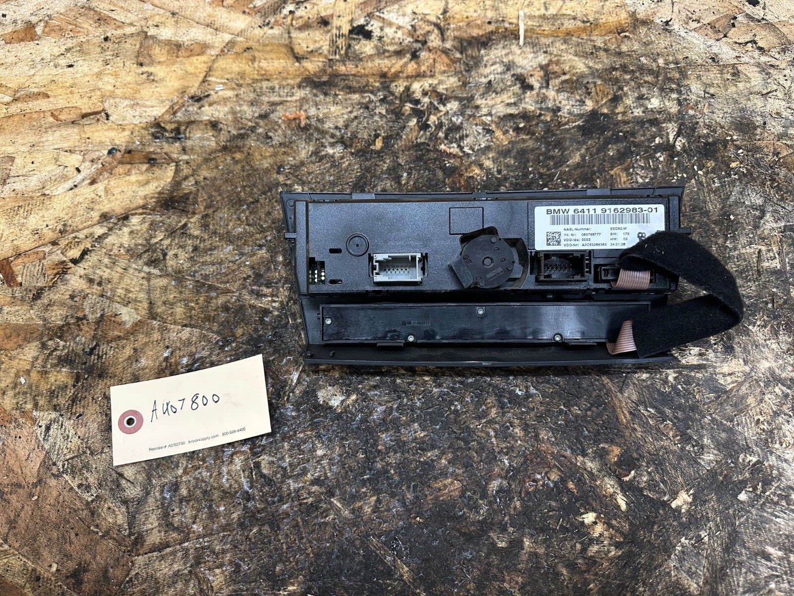 BMW E90 335xi CLIMATE CONTROL/HEATED SEATS SWITCH PANEL OEM BMW 9162983