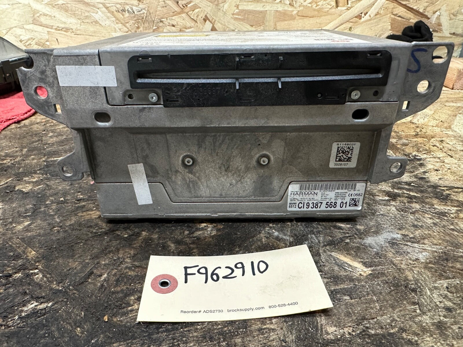2012-2018 BMW F30 NAVIGATION STEREO HEAD UNIT OEM BMW 9387568