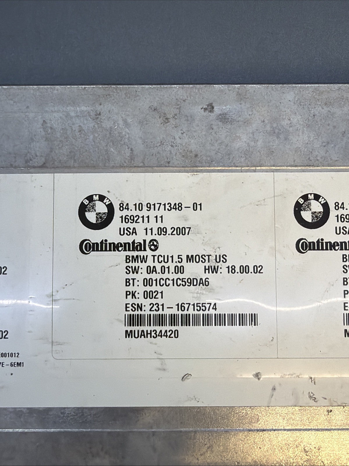 2008 BMW 328i 335i 528i 535i Bluetooth Communication Module 9171348 OEM