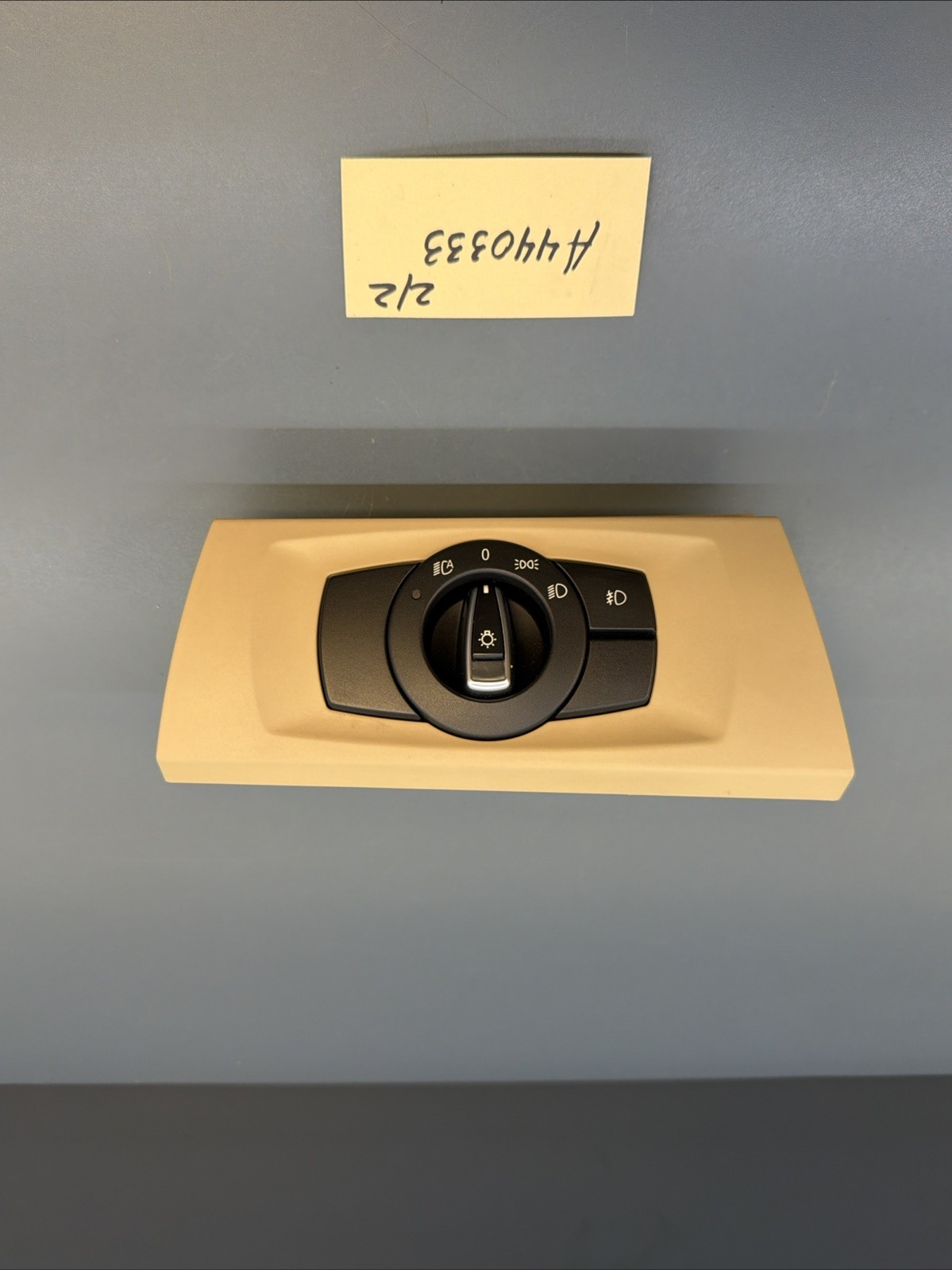 06-11 BMW E90 E92 328i 335d Headlight Control Switch Unit BEIGE 9169398 OEM