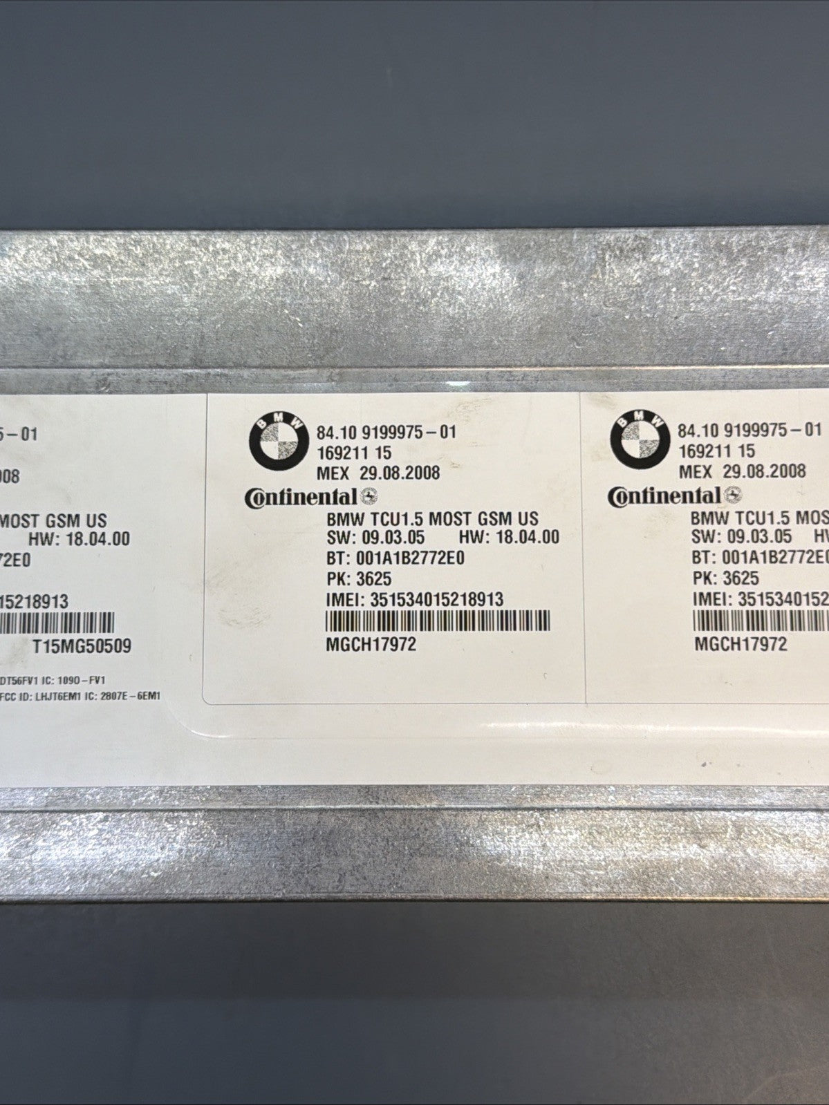 OEM 2008-2010 BMW E90 E60 328xi 328i 335i BLUETOOTH CONTROL MODULE UNIT 9199975
