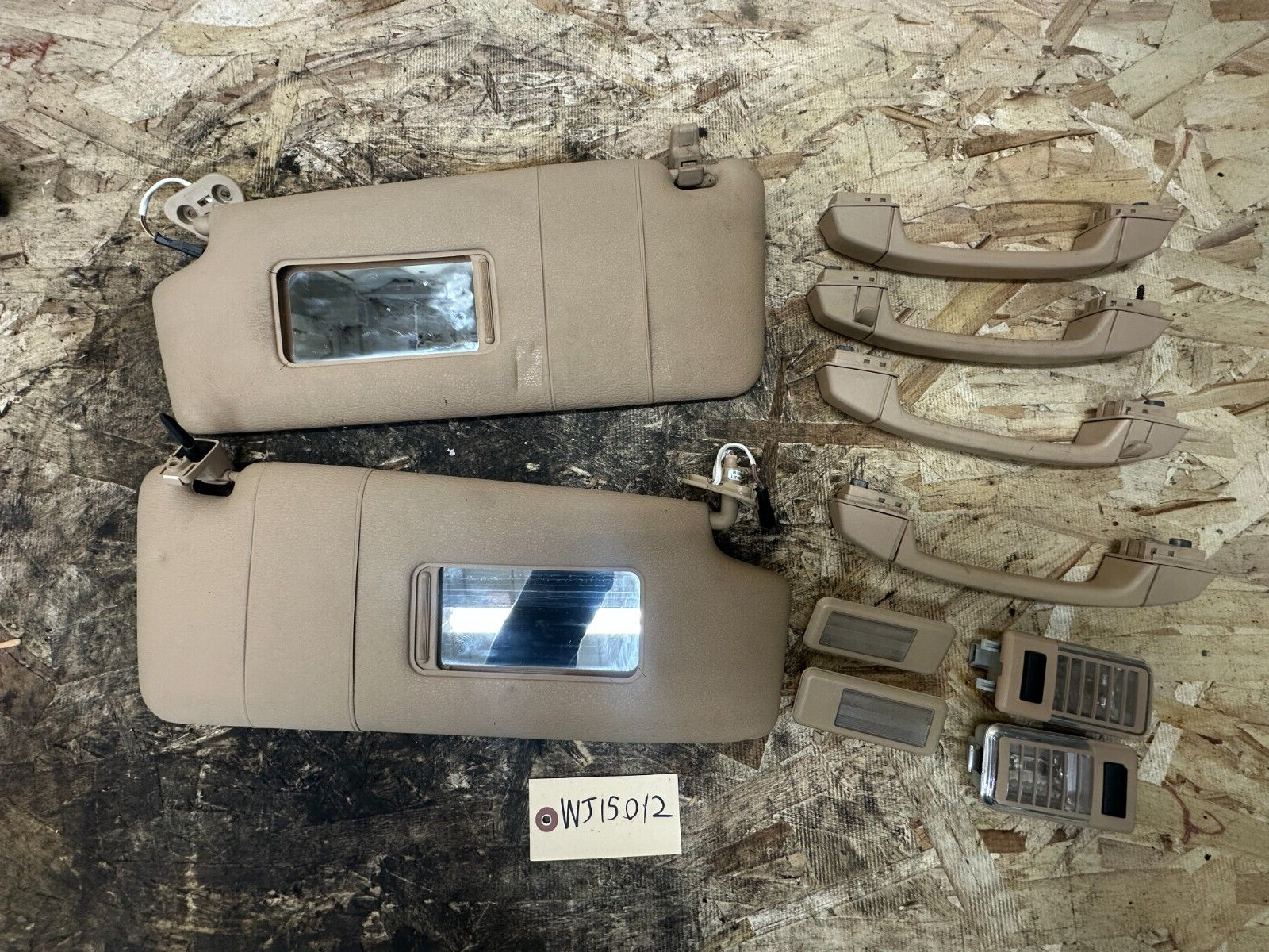 BMW 2003-2010 SUN VISOR+GRAB HANDELS+READING LIGHTS OEM 6962046+201222012+VISOR