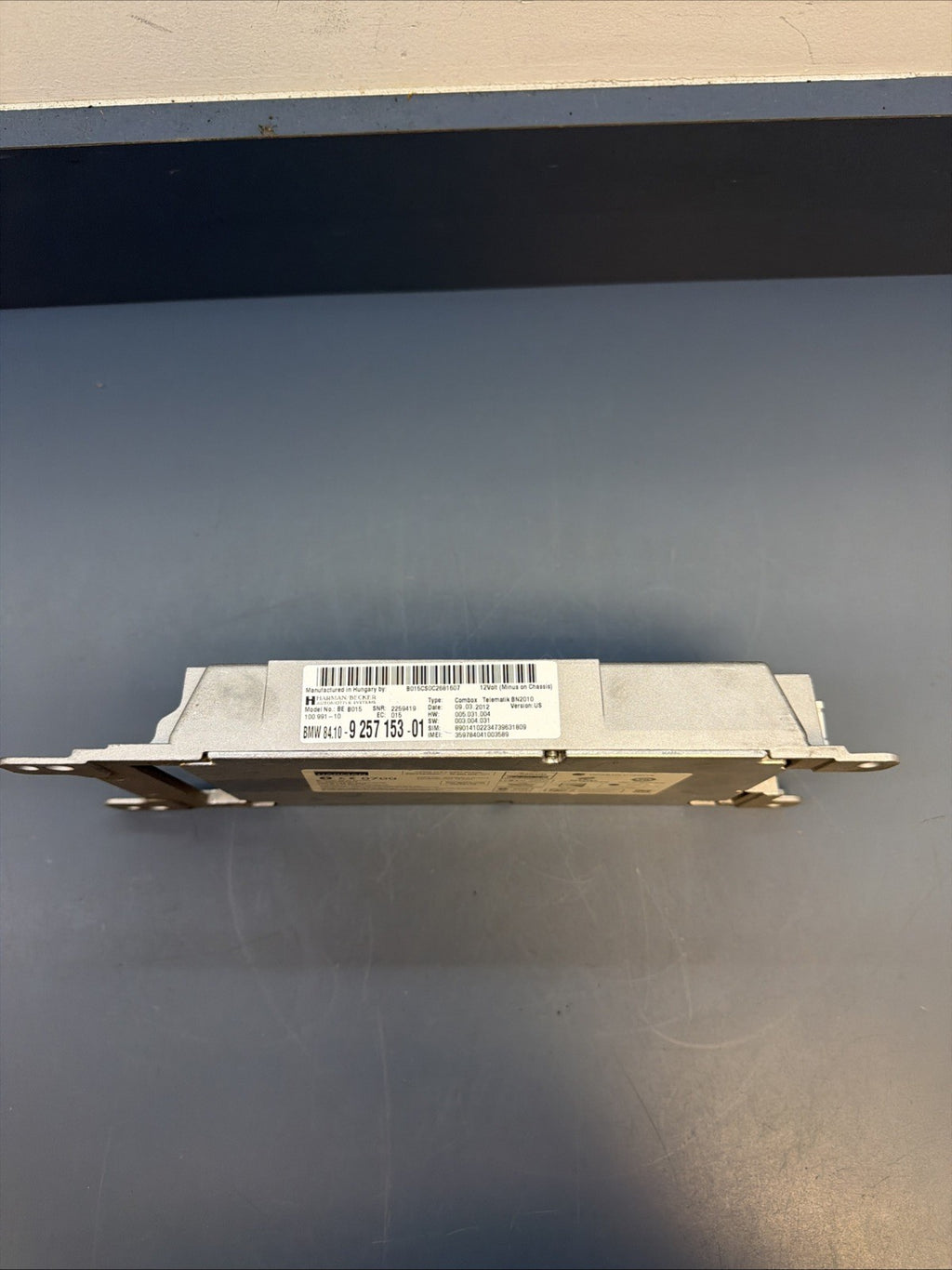 BMW 11-17 F25 F10 F30 HARMAN BLUETOOTH TELEMATIC CONTROL MODULE OEM 9257153