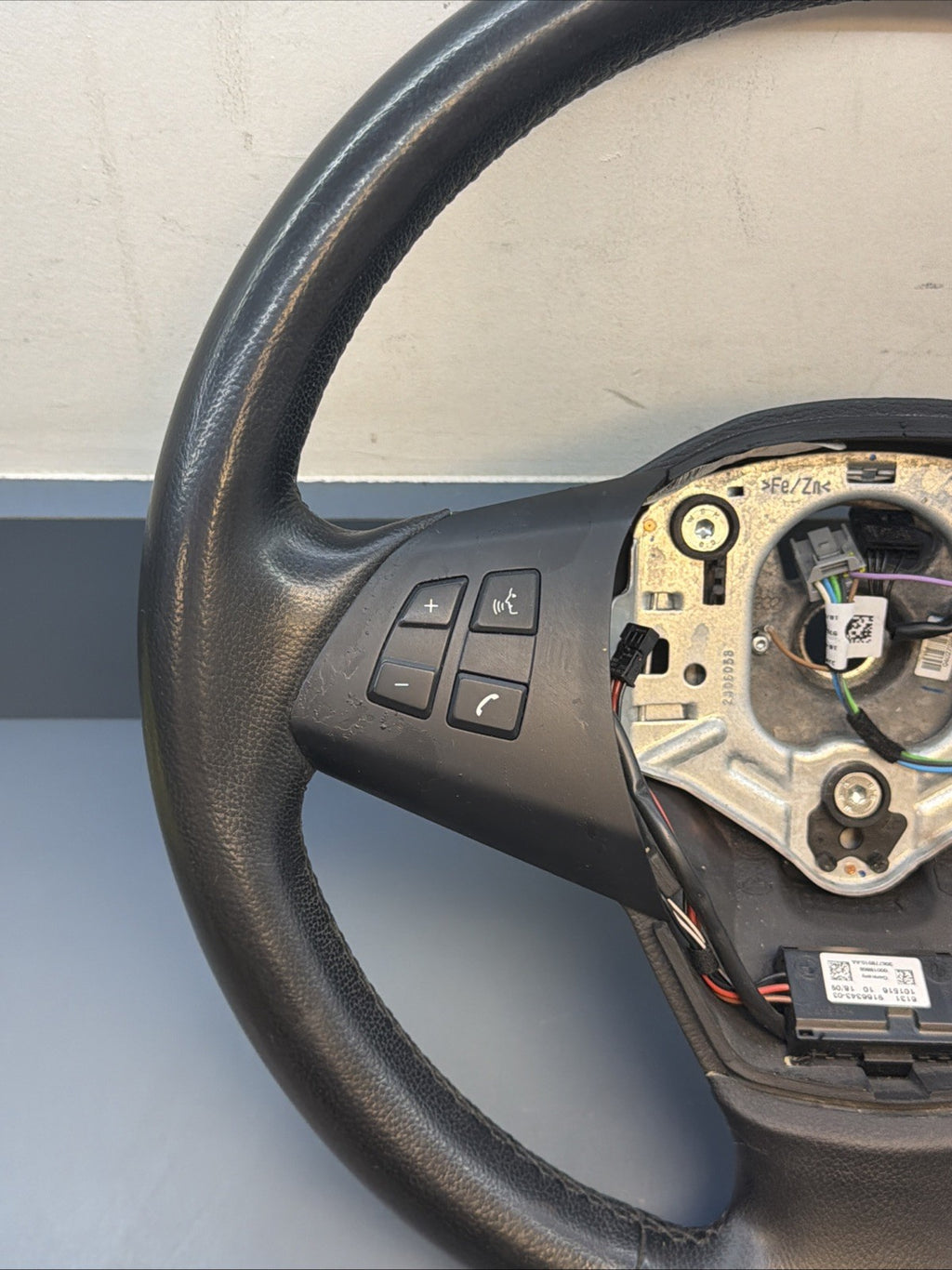 2011-2013 BMW X5 E70 XDRIVE35I FRONT LEFT STEERING WHEEL LEATHER BLACK HEATED