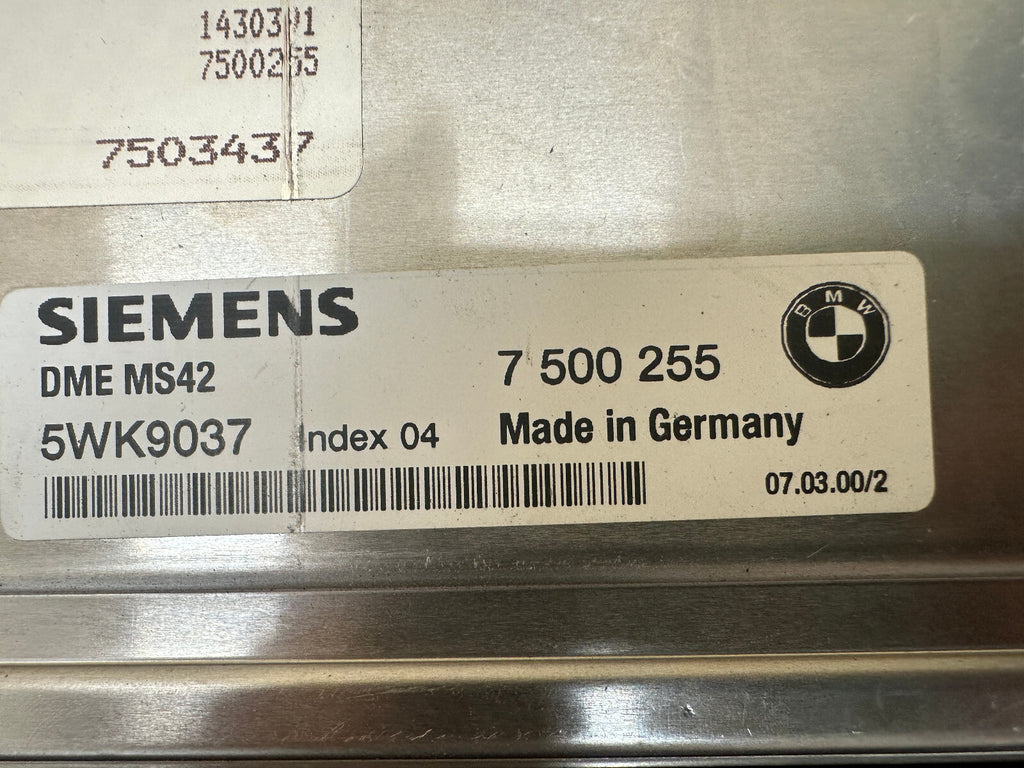 BMW 95-03 3 5 7 SERIES Z3 M52 ENGINE ECU+CAS+KEY VIN MATCHED SET 7500255 MS42