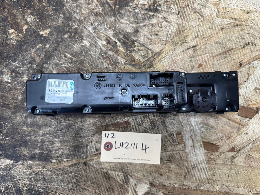 BMW 2007-2014 E70 X5 E71 X6 AC HEATER CLIMATE CONTROL MODULE OEM 9234335