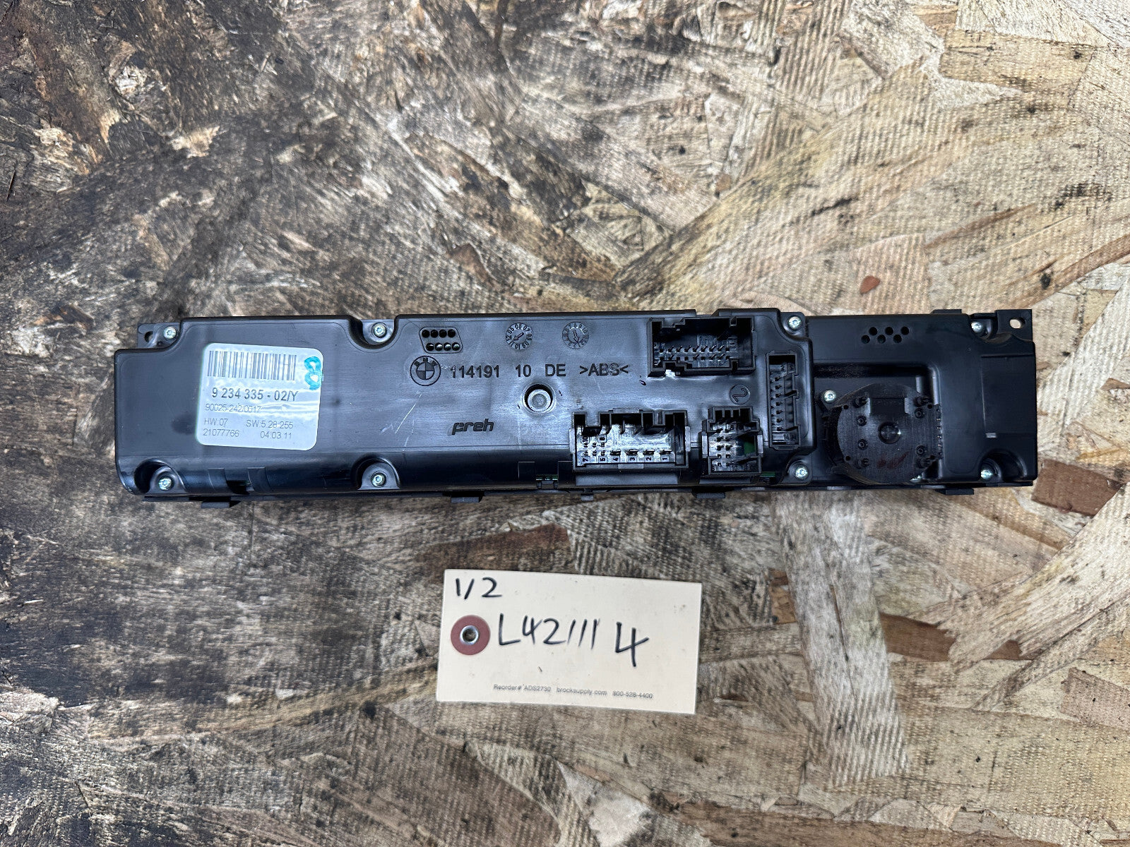 BMW 2007-2014 E70 X5 E71 X6 AC HEATER CLIMATE CONTROL MODULE OEM 9234335
