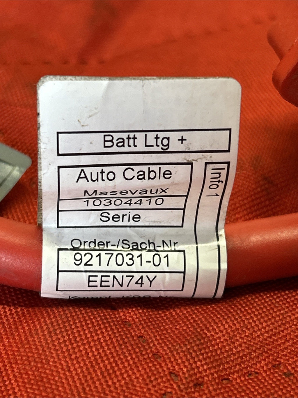 06-13 BMW 335i E92 E90 328i Positive Terminal Battery Cable 9217030 9217031