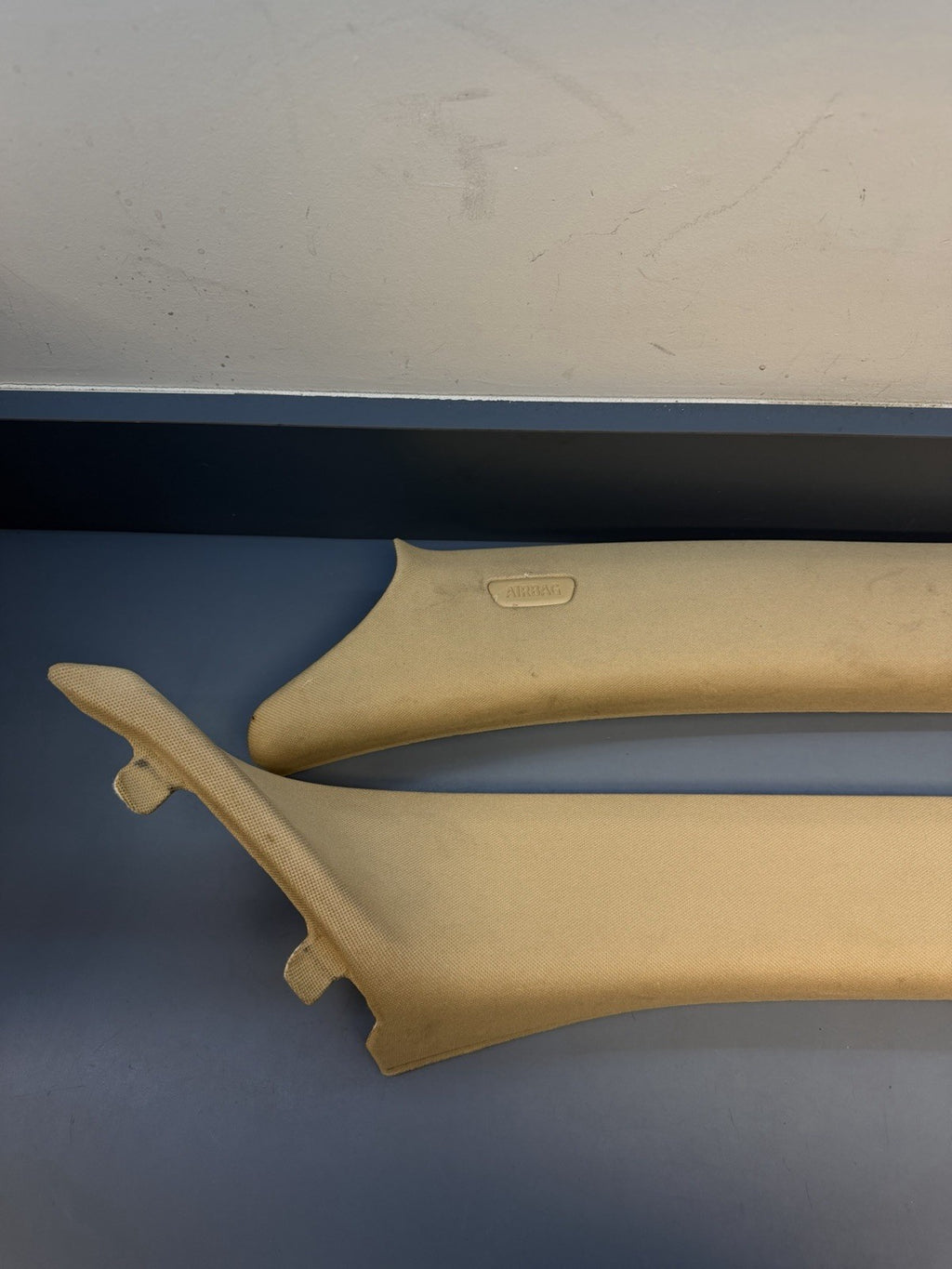 12-2015 BMW X1 Front Left Right A Pillar Trim Panel Cover 2990774 2990773 BEIGE