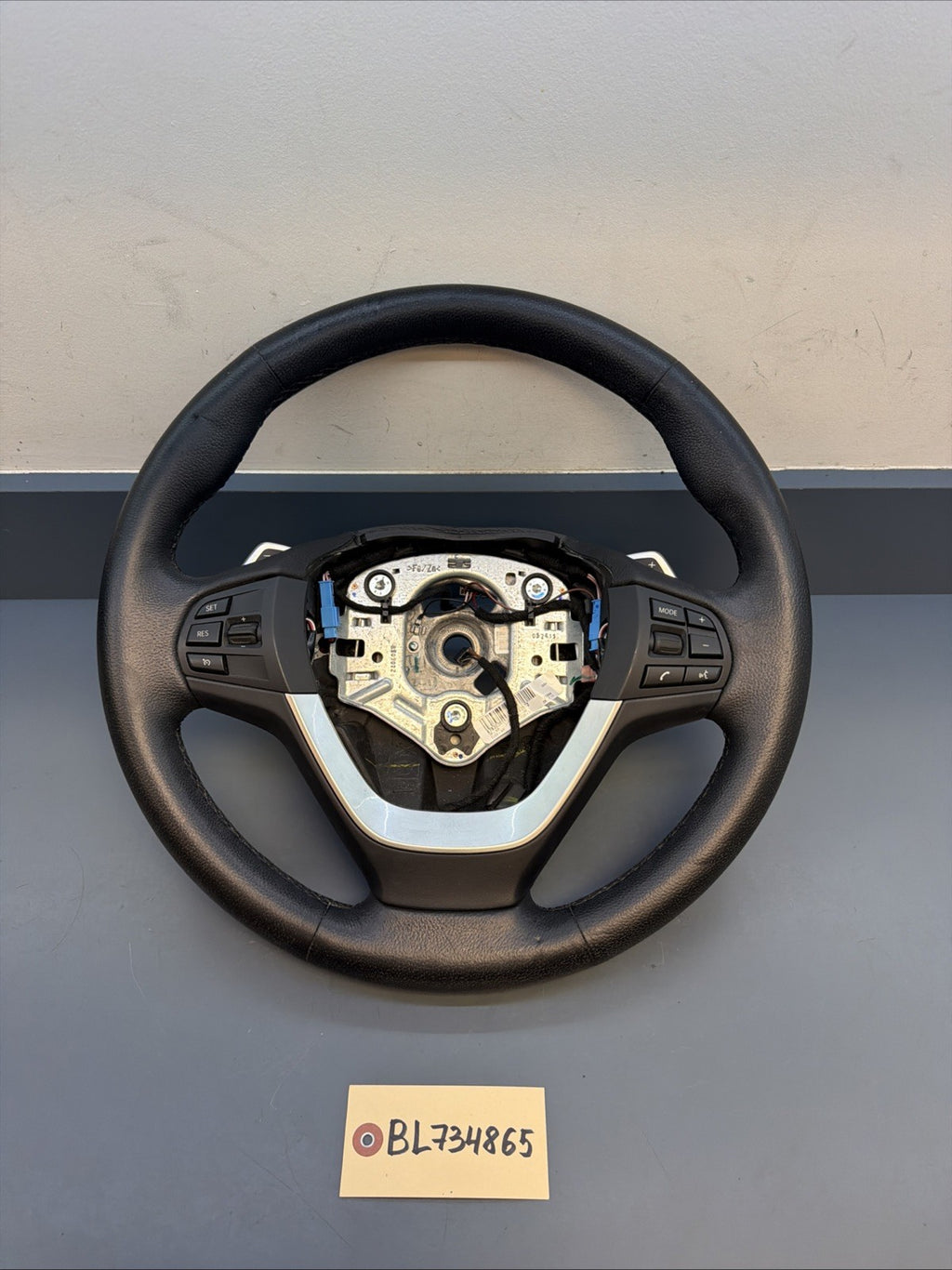 BMW 2011-2017 F25 X3 BLACK LETHER STEERING WHEEL HEATED SPORT OEM 2406058