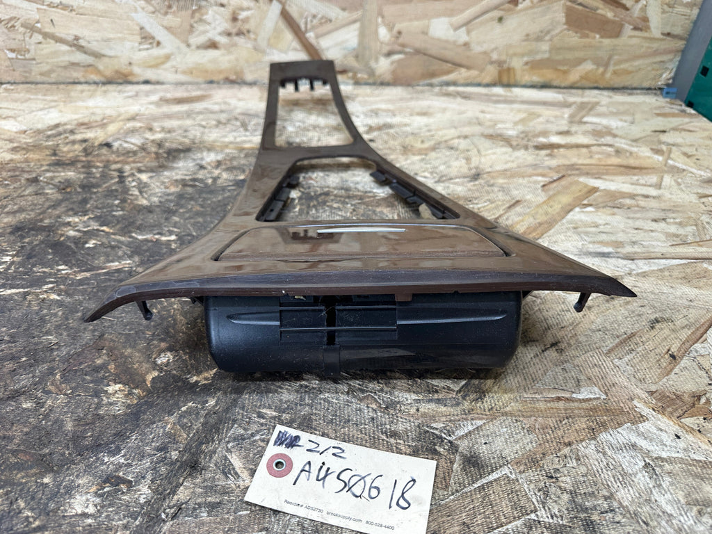 BMW 06-12 E90 3 SERIES NUTWOOD CENTER CONSOLE TRIM PIECE W ASH TRAY 9170875