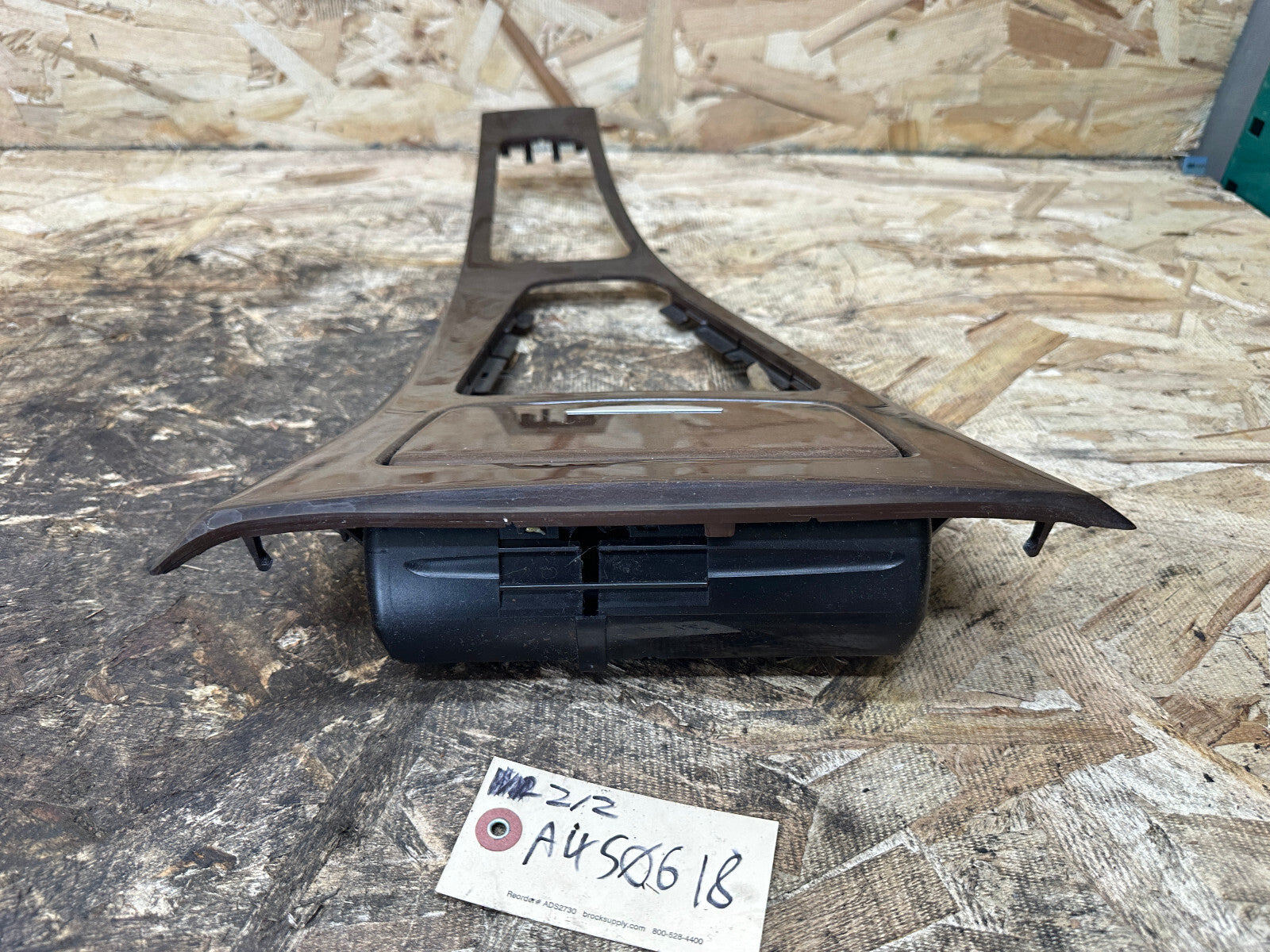 BMW 06-12 E90 3 SERIES NUTWOOD CENTER CONSOLE TRIM PIECE W ASH TRAY 9170875