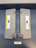 2007-2013 BMW E70 X5 X5M Front Left Right Interior Sun Visor Grey Pair Set